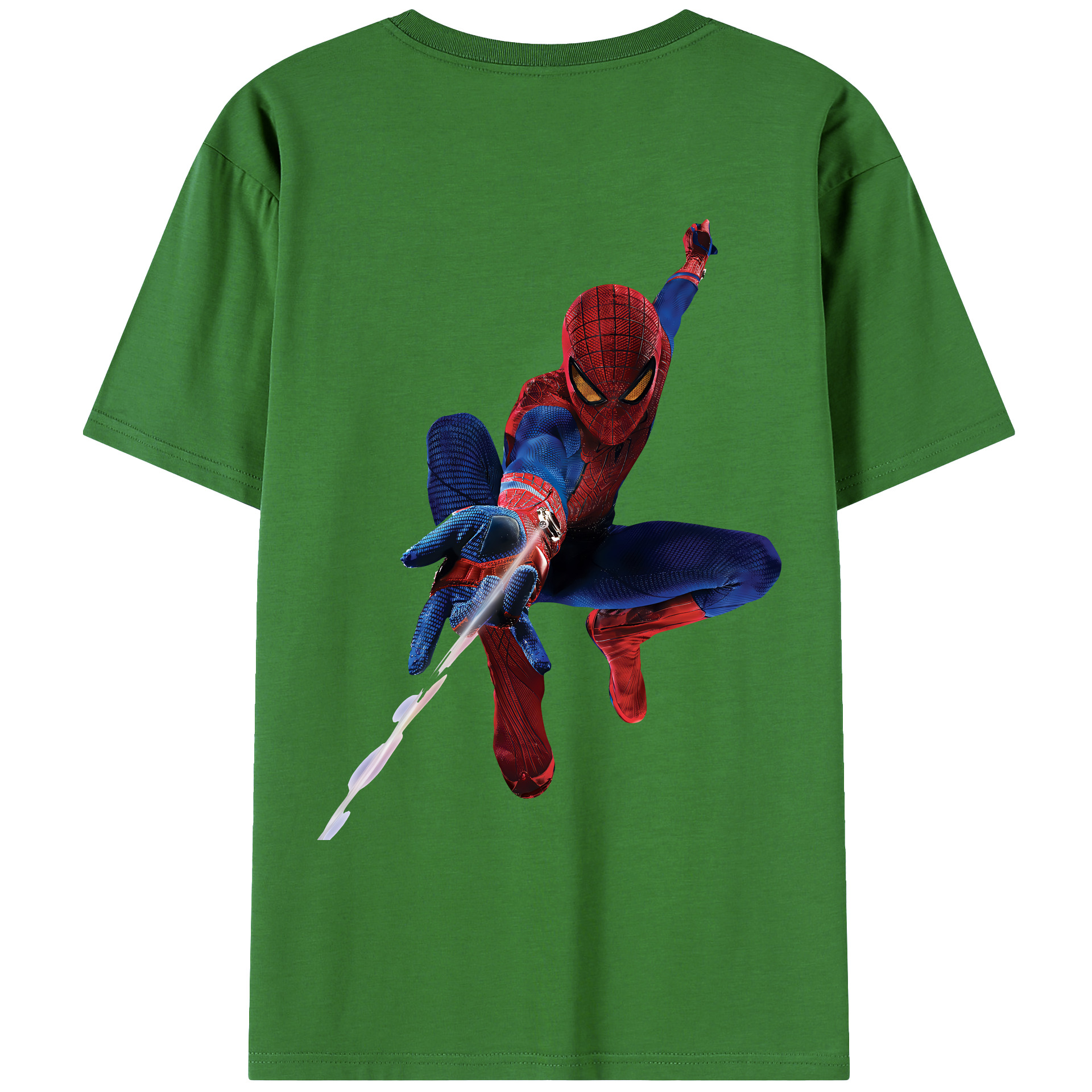 （画像用） Spider Man スパイダーマン レディース半袖Tシャツ(バックプリント)